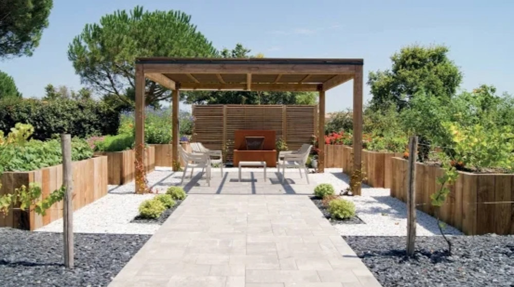 Pergola autoportée en bois